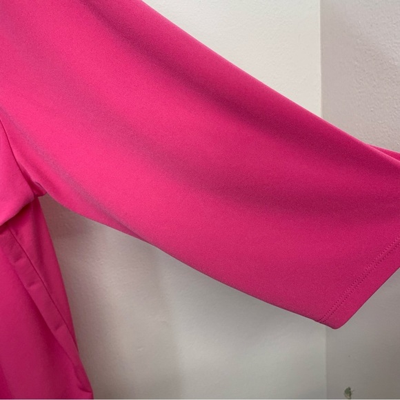 Ellen Tracy Pink Knit Top Woman 2X  Pull Over Cut Out Grommet Detail Casual - Picture 3 of 9